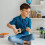 Barns Ukulele Leksaker Plastukulele Gitarr Musikinstrument Lärospel 6