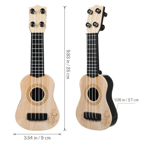 Barns Ukulele Leksaker Plastukulele Gitarr Musikinstrument Lärospel 1