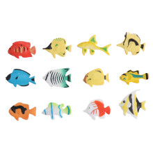 24Pcs Ocean Animal Tropical Fish Figur Skolmaterial