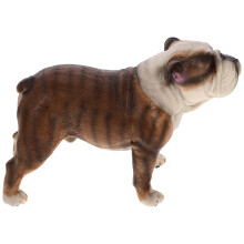 Realistisk Bulldoggfigur Hundlek