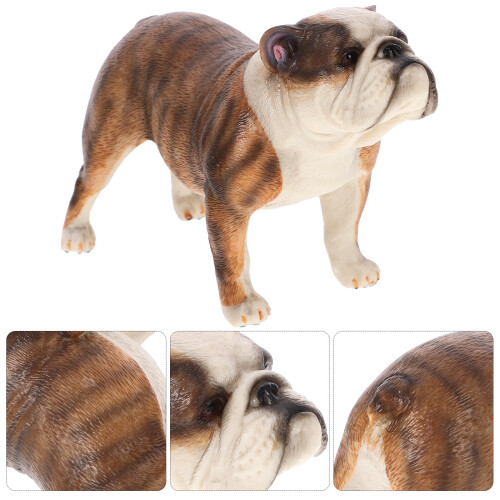 Realistisk Bulldoggfigur Hundlek 1