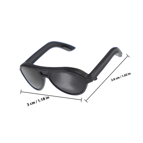 12Pcs Mini Solglasögon För Dockor, Plast, Tillbehör För DIY 1