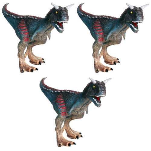 3 Stycken Imitationsdinosaurier Plastmodell 2