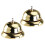 2 St Mottagningsklocka Handtryck Restaurang Service (Guld) 5