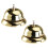 2 St Mottagningsklocka Handtryck Restaurang Service (Guld) 4