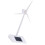 Desktop Vindkraftverk Modell Solcellsdriven Vindkvarn Abs Plast Vit 5