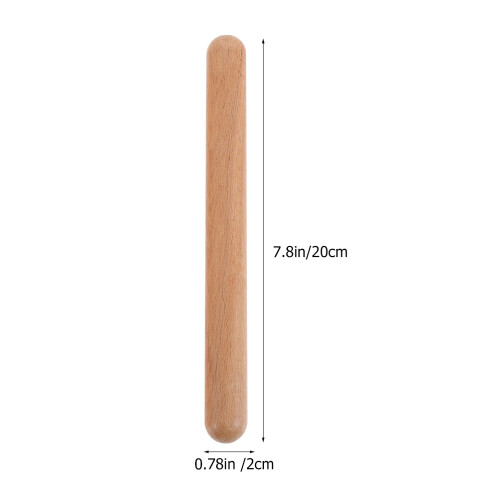 6 Pcs Trärytmkäppar För Barn Musikalkäppar Klassrumsaccessoar 1