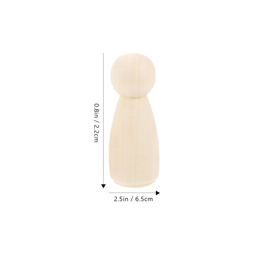 1 Set Av Diy Träklämmafigurer Med Hattar 2