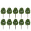 20Pcs 9 Cm Landskapsmodell Trädd, Simulerade (Mörkgröna) 5