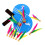Beach Paddle Set Träracket Badmintonracket Cricketboll Shuttlecock 8