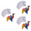 3Pcs Finbemannade Barn Tangram Träpussel Leksaker 6