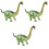 3St Simulation Dinosaurie Modell Vinyl Figur Utbildningsmodell 5