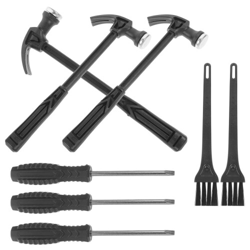 3 Set Barnverktyg – Hammer, Mejsel, Borste, Utforskning