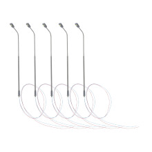 5Pcs Miniatyr Gatlampa För Dockskåp Och Modelljärnväg 1:150