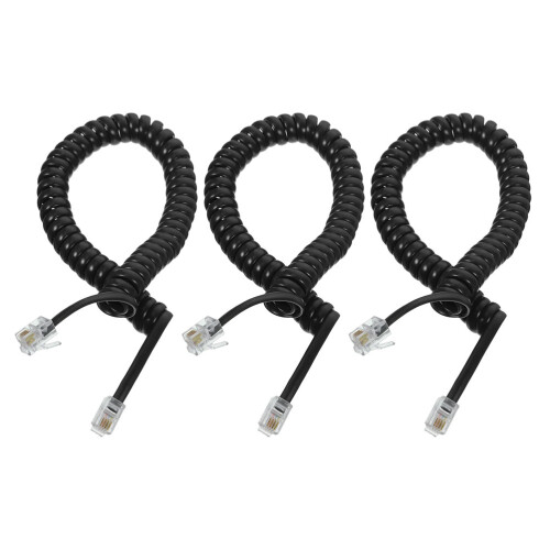 3 Telefonsladdar Spolad Handsetkabel 1