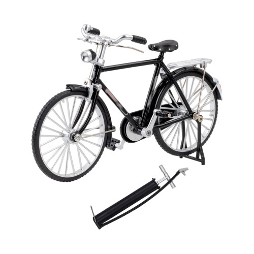 1 Set Cykelmodell I Legering, Vintage Luftpump, För