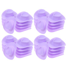 50Pcs Mini Cowgirlhattar: Plast Western Hatt För Hantverk,