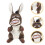 Donkey Handpuppet Plush Djurlek Berättelse Leksak 4