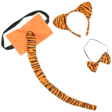 1 Set Dekorativa Tigeröron Huvudband Slipsborg Cosplay Rekvisita