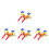 4 Set Mini Leikplatsmodell Miniatyr Sandbord 5