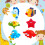 6Pcs Ocean Life Badleksak Set För , Spädbarn, Nyfödd 6