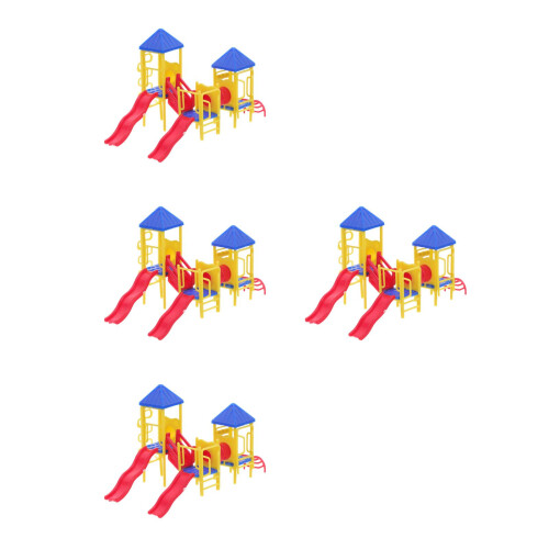 4 Set Mini Leikplatsmodell Miniatyr Sandbord 2