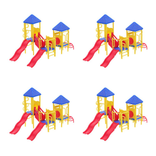 4 Set Mini Leikplatsmodell Miniatyr Sandbord 1