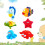 6Pcs Ocean Life Badleksak Set För , Spädbarn, Nyfödd 7