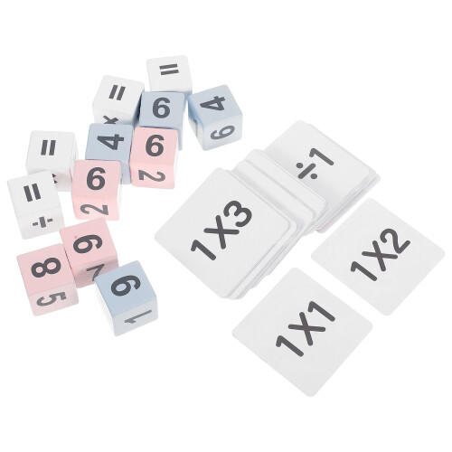 5 Set Matte Leksaker Tals Kub Kort För Matematikträning 1