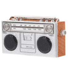 Mini Radio Modell I Vintage-stil, Simulerad Radioskulptur
