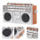 Mini Radio Modell I Vintage-stil, Simulerad Radioskulptur 7