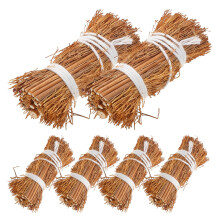 6 Pcs Mini Hästacksdekorationer 6,5 Cm Handgjorda Miniatyrhöbalar