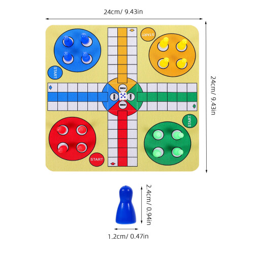 1 Set Schackmatta, Portabelt Schacklekspel 2