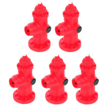 5Pcs Små Brandsläckningspostsskyltar, Mikrolandskapets Modeller