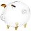 Transparent Sparspar Grisformad Pengapott Skrivbordsdekoration 8