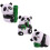 3Pcs Pandaformade Tryckleksaker Bärbar Sensorylindring 1