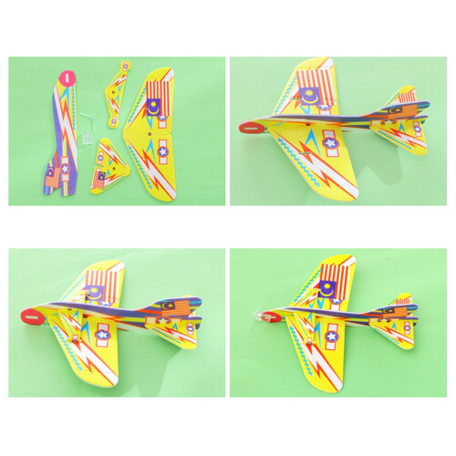 12Pcs Montering Glidflygplan Luftfartyg Lekek 1