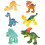 6Pcs Simulation Dinosaur Modell Plastdjur Barnlek Leksak 1