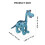 6Pcs Simulation Dinosaur Modell Plastdjur Barnlek Leksak 2