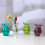 5Pcs Miniförnämingar Tillbehör Miniatyrvas Glasflaskor Lekplattform 5