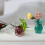 5Pcs Miniförnämingar Tillbehör Miniatyrvas Glasflaskor Lekplattform 3