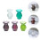 5Pcs Miniförnämingar Tillbehör Miniatyrvas Glasflaskor Lekplattform 10