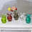 5Pcs Miniförnämingar Tillbehör Miniatyrvas Glasflaskor Lekplattform 4