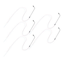 5Pcs Miniatyr Gatlampa För Dockskåp Och Modelljärnväg 1:200