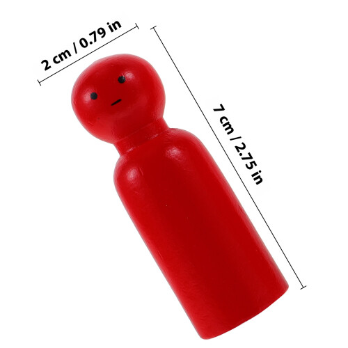 28Pcs Träklämma Dockor Miniatyrfigurer Leksaker Hantverksmaterial 1