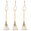 3Pcs Miniatyr Harke Ornament Mini Flertandig Pyntföremål 3