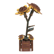 2 Set 3D Träblomma - Byggbar Bonsai För Skrivbord