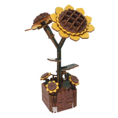 2 Set 3D Träblomma - Byggbar Bonsai För Skrivbord 2