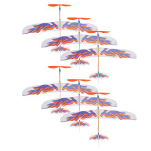 6Pcs Gummibanddriven Flygplansmodell Diy