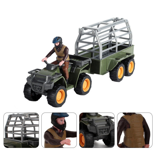1 Set Simulerad Bondgårdsförare Motorcykelmodell Leksak 1